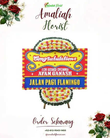 Sewa Papan Bunga Modung